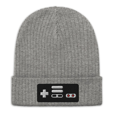 NES Controller | Recycled cuffed beanie Threads and Thistles Inventory 