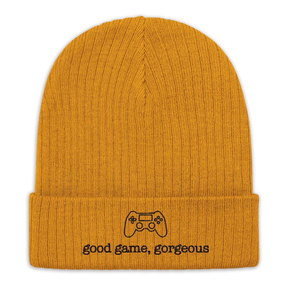 Good Game, Gorgeous | Recycled cuffed beanie Threads and Thistles Inventory Mustard 