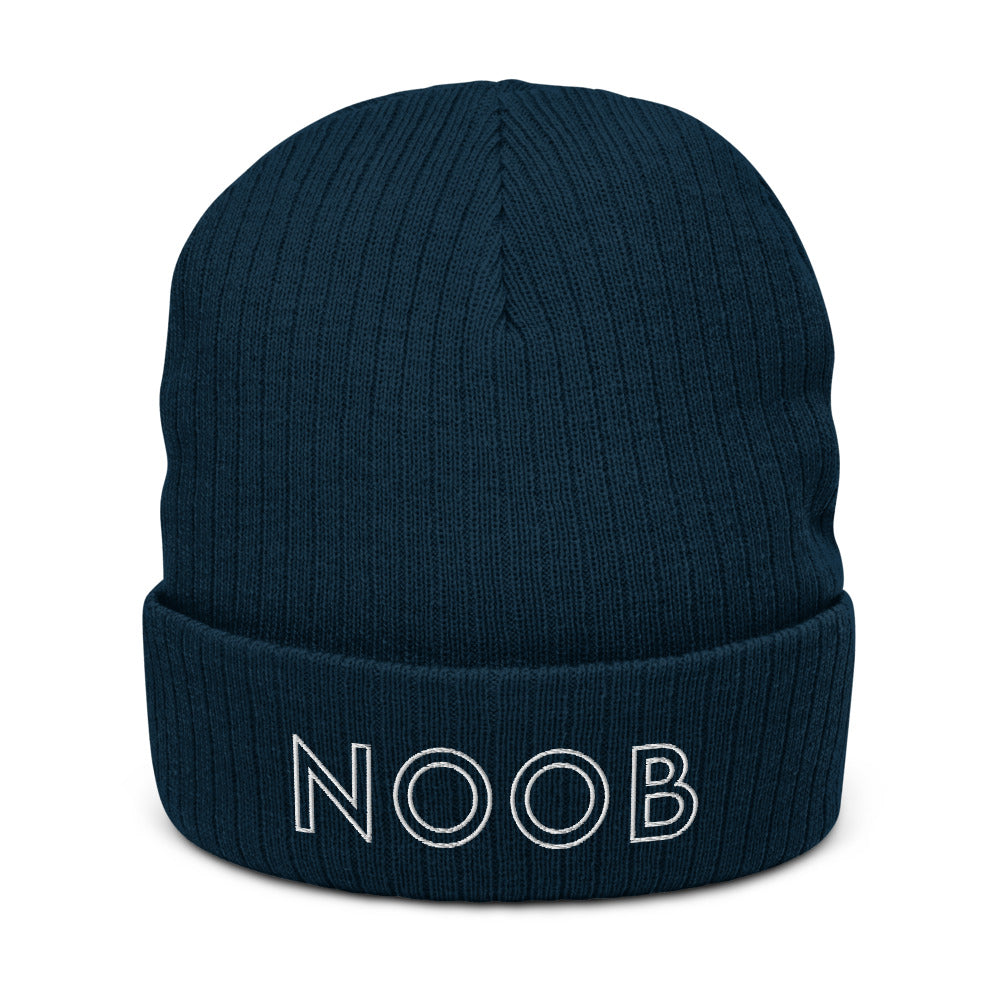 Noob | Recycled cuffed beanie Threads and Thistles Inventory Navy 