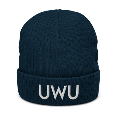 UWU | Recycled cuffed beanie Threads and Thistles Inventory Navy 