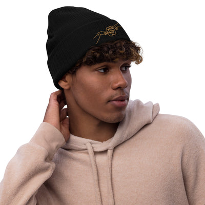 The Creation of Switch | Ribbed knit beanie | Cozy Gamer Threads and Thistles Inventory 