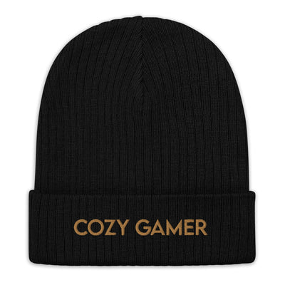 Cozy Gamer | Ribbed knit beanie Threads and Thistles Inventory 