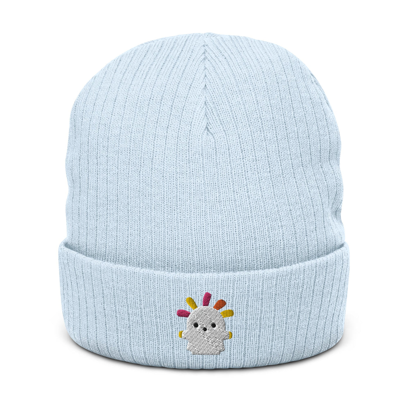 Squeakoid | Ribbed knit beanie | Animal Crossing Threads and Thistles Inventory Light Blue 