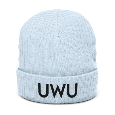 UWU | Recycled cuffed beanie Threads and Thistles Inventory Light Blue 