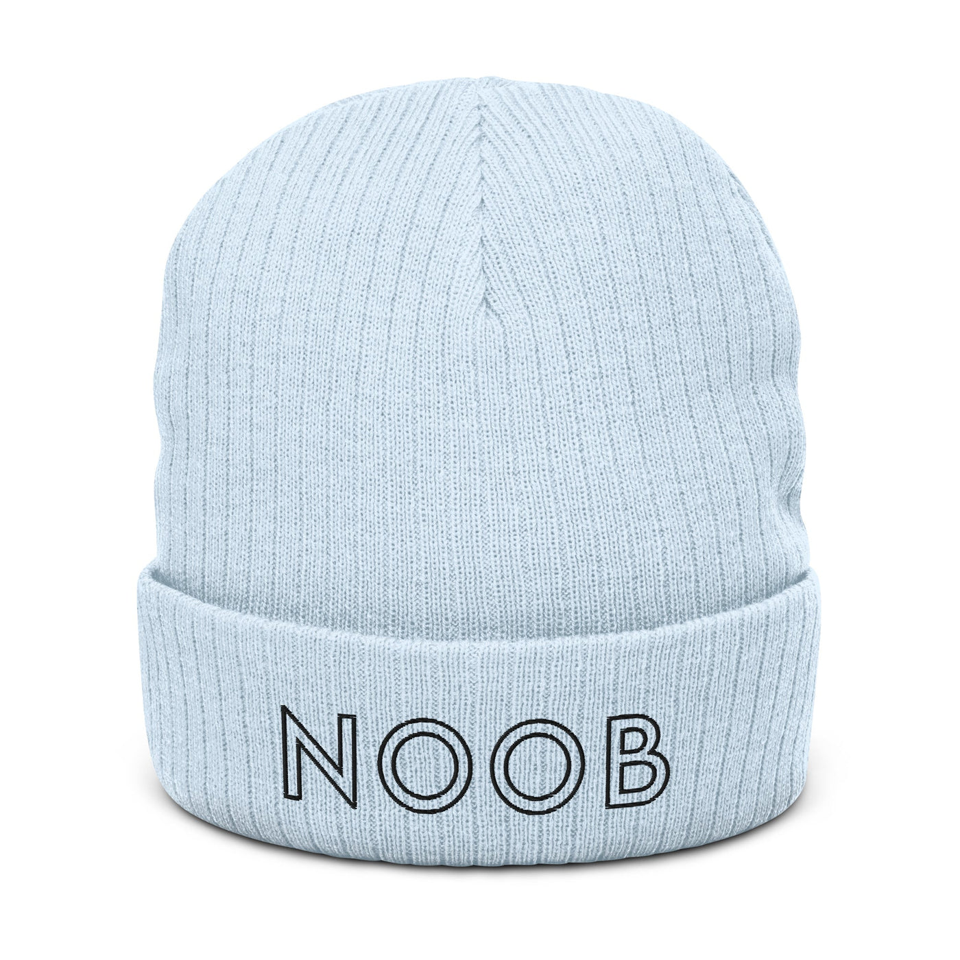 Noob | Recycled cuffed beanie Threads and Thistles Inventory Light Blue 