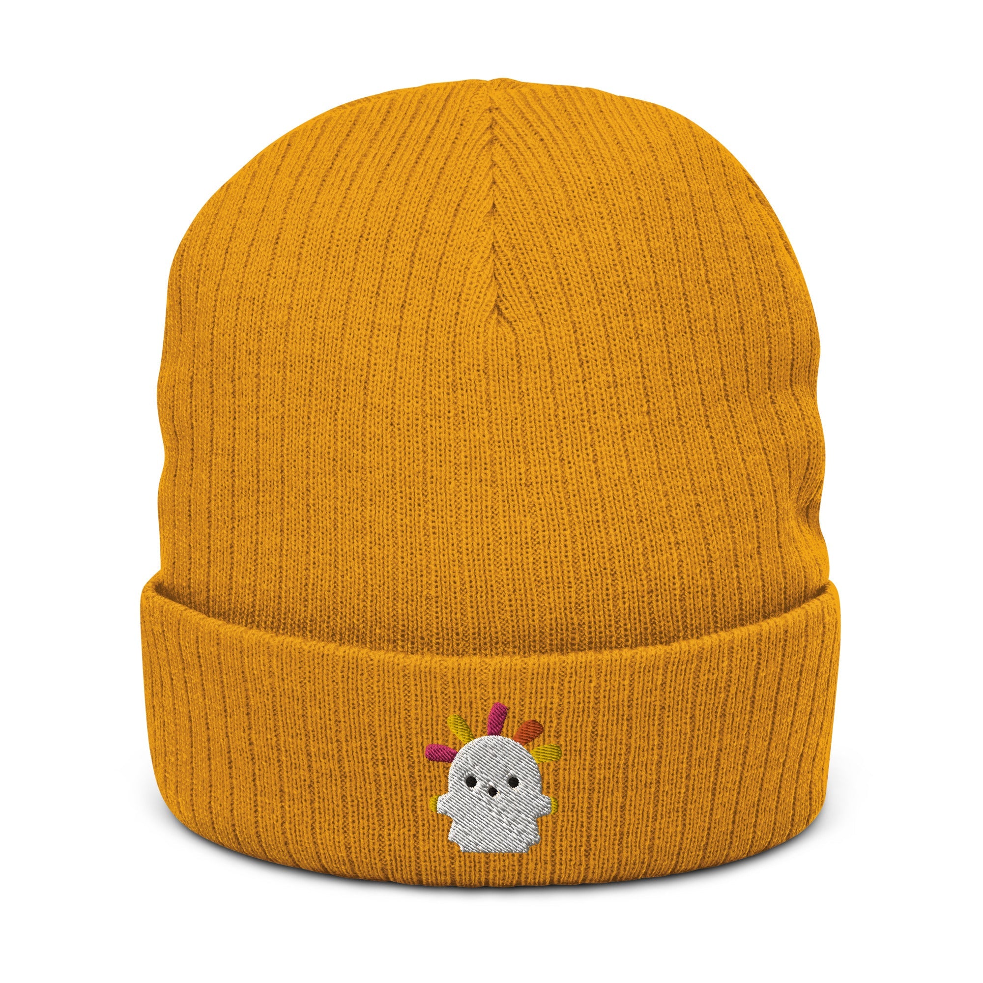 Squeakoid | Ribbed knit beanie | Animal Crossing Threads and Thistles Inventory Mustard 
