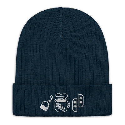 Cozy Hobbies | Ribbed knit beanie | Cozy Gamer Threads & Thistles Inventory Navy 