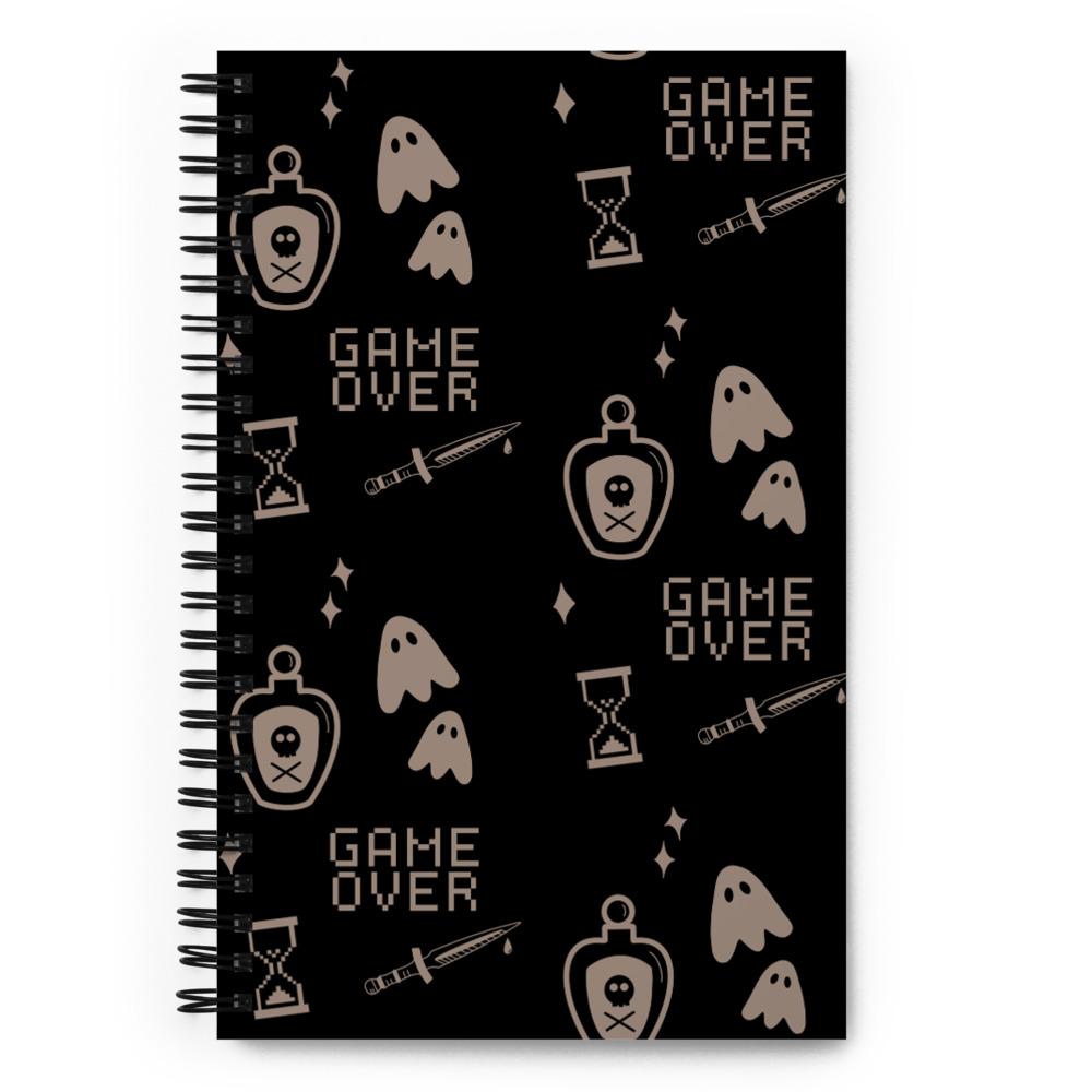Game Over | Spiral notebook Threads and Thistles Inventory 