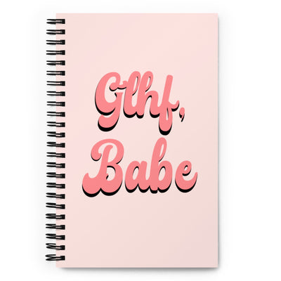 GLHF, Babe | Spiral notebook | Gamer Affirmations Threads & Thistles Inventory 