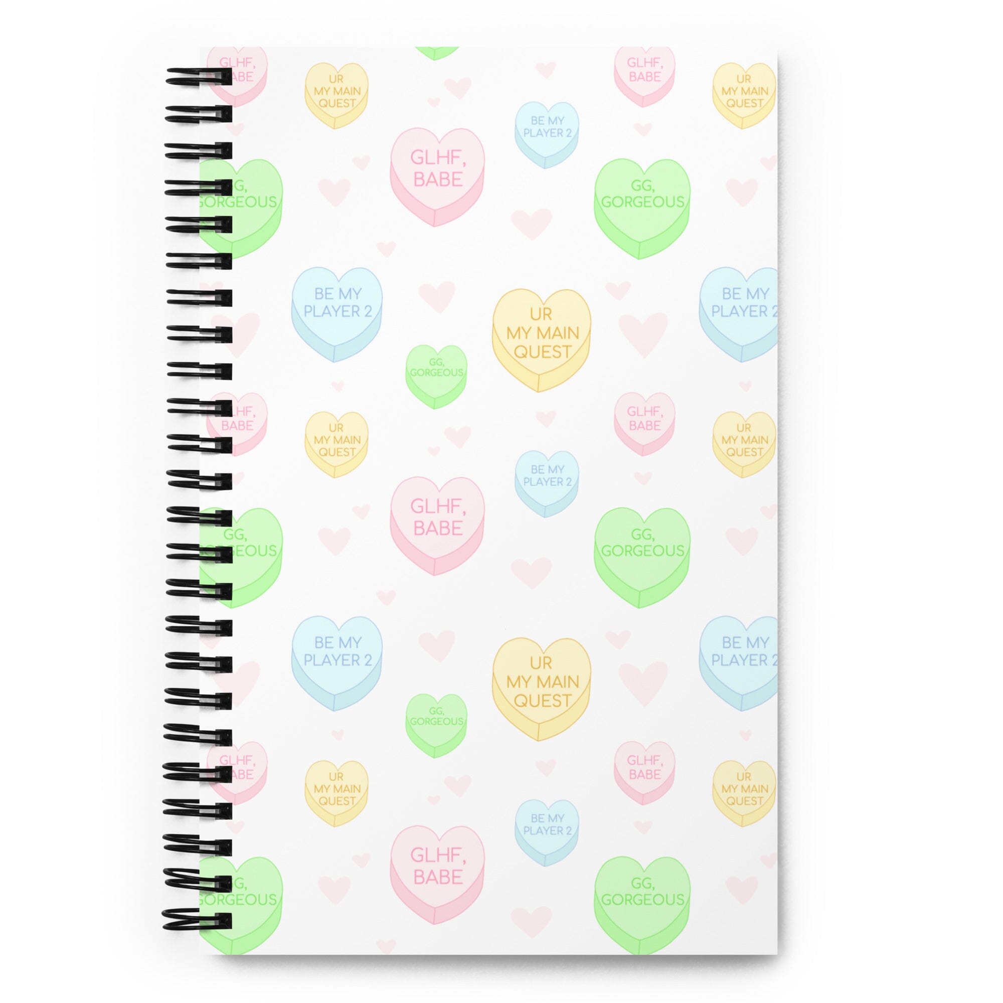 Valentine's Day Gamer | Spiral notebook Threads & Thistles Inventory 