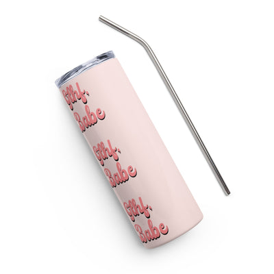 GLHF, Babe | Stainless steel tumbler | Gamer Affirmations Threads & Thistles Inventory 