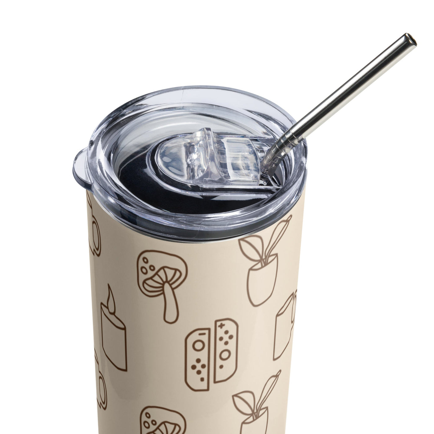 Cozy Essentials | Stainless steel tumbler | Cozy Gamer Tumblers Threads and Thistles Inventory 