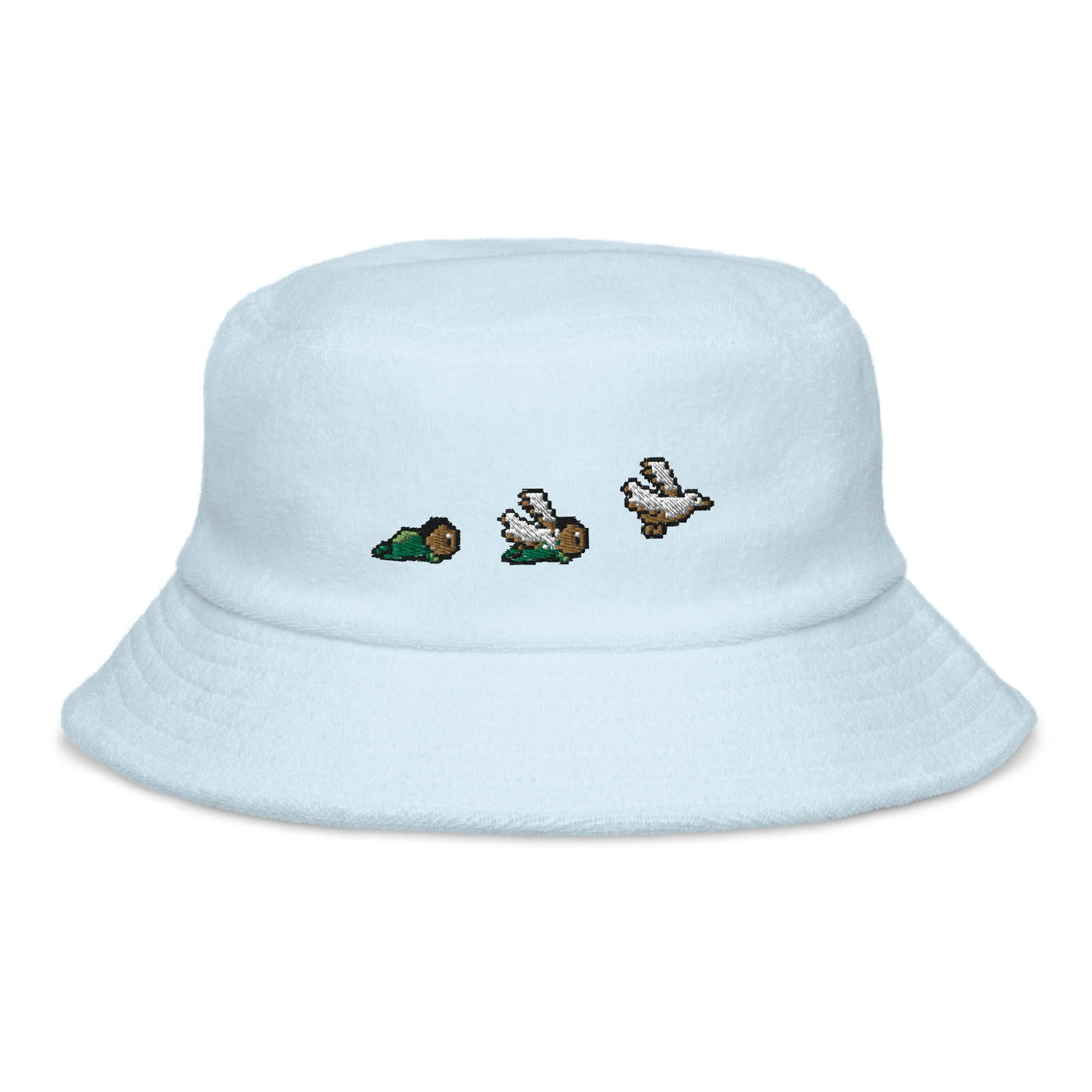 Good Humor Babies | Terry cloth bucket hat | Stardew Valley Threads and Thistles Inventory Light Blue 