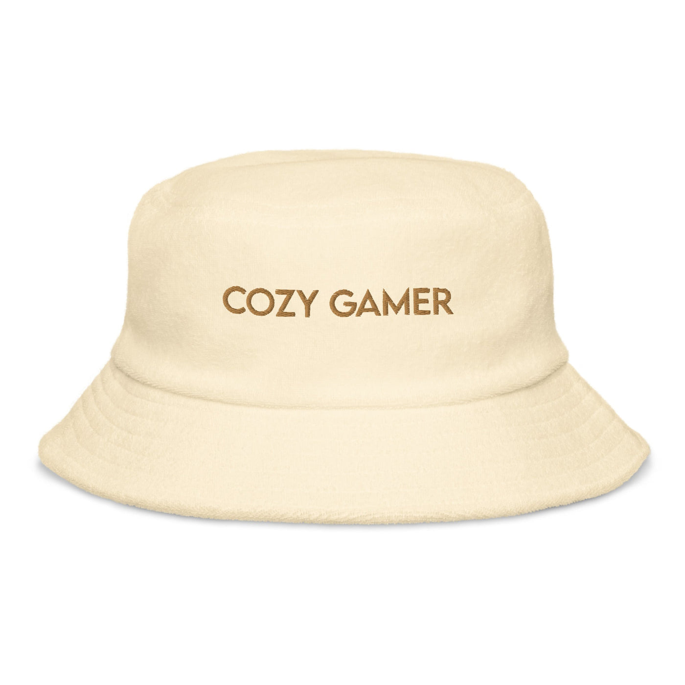 Cozy Gamer | Terry cloth bucket hat Threads and Thistles Inventory Light Yellow 