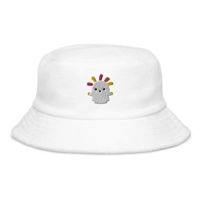 Squeakoid | Terry cloth bucket hat | Animal Crossing Threads and Thistles Inventory White 