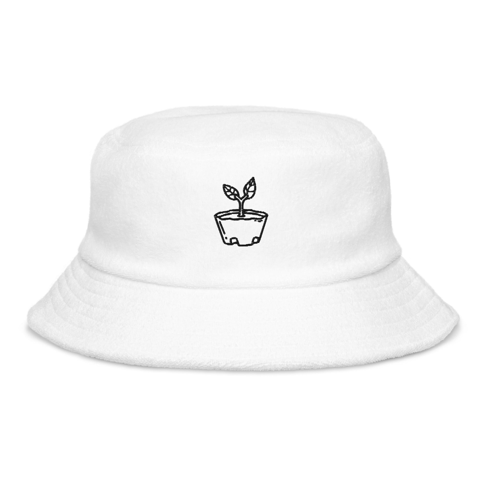 Sapling | Terry cloth bucket hat | Animal Crossing Threads and Thistles Inventory White 