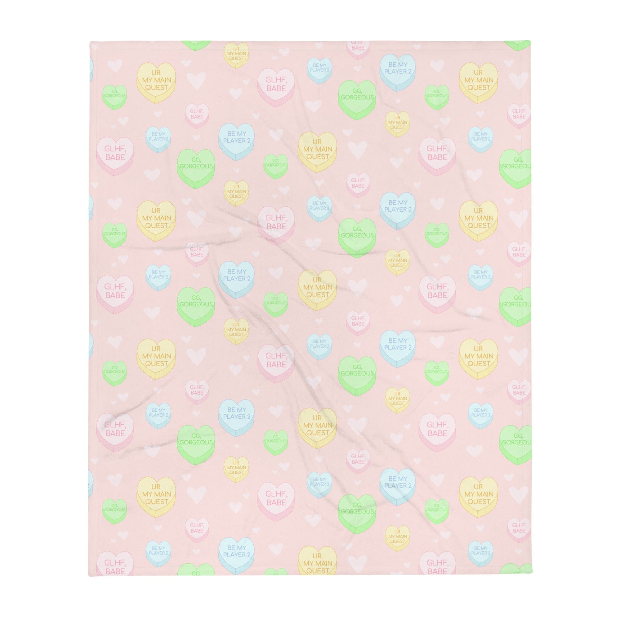 Valentine's Day Gamer Throw Blanket Threads & Thistles Inventory 