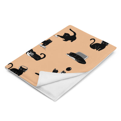Black Cats Gaming | 60x80 Throw Blanket Blankets Threads and Thistles Inventory 