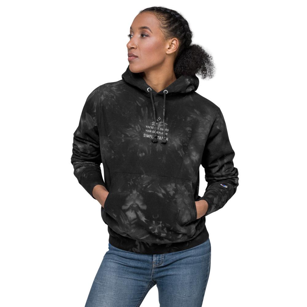 You're Not Cursed | Embroidered Unisex Champion tie-dye hoodie Threads and Thistles Inventory 
