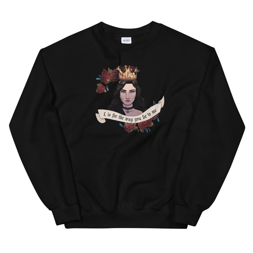 Lie to me | Unisex Sweatshirt | The Witcher Threads and Thistles Inventory Black S 