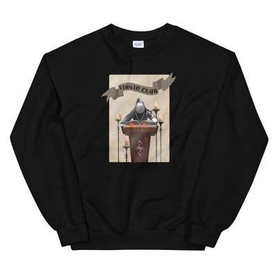 Virgin Club | Unisex Sweatshirt | Skyrim Threads and Thistles Inventory Black S 