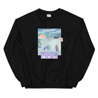 Cool in the Cold | Unisex Sweatshirt | Club Penguin Threads and Thistles Inventory Black 4XL 