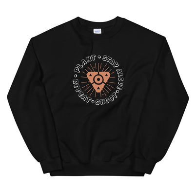Plant the Spike | Unisex Sweatshirt | Valorant Threads and Thistles Inventory Black S 