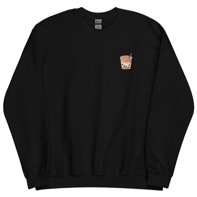 Pixel Boba | Unisex Sweatshirt | Cozy Gamer Threads and Thistles Inventory Black S 