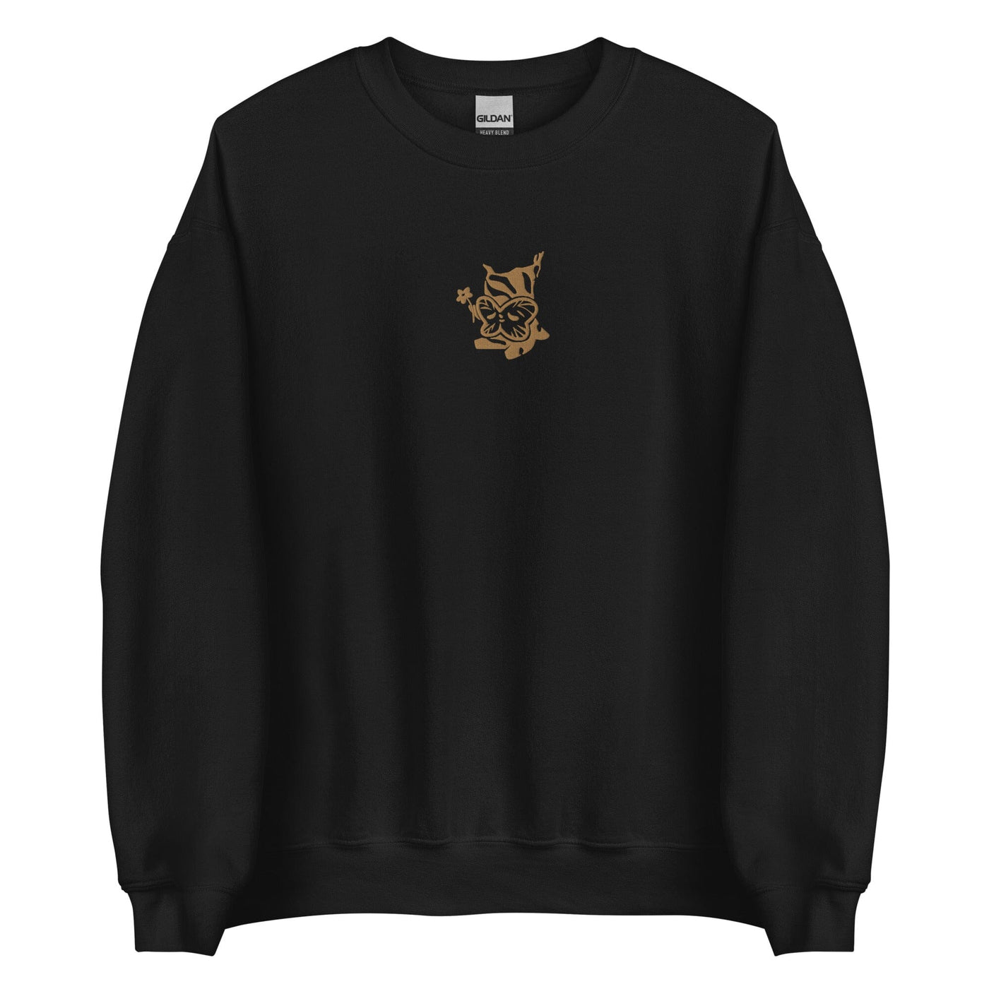 Golden Korok | Embroidered Unisex Sweatshirt | The Legend of Zelda Threads & Thistles Inventory Black S 