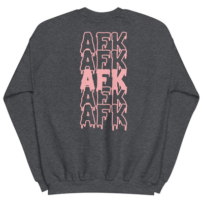 Drippy AFK Fall | Unisex Sweatshirt Threads & Thistles Inventory Dark Heather S 