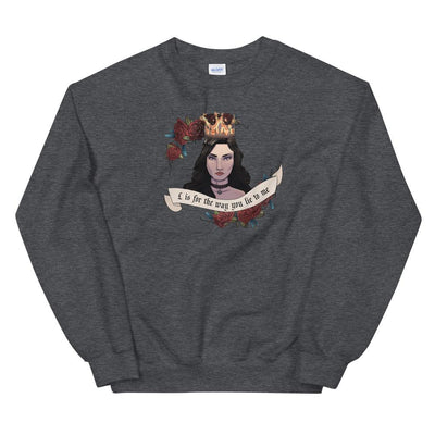 Lie to me | Unisex Sweatshirt | The Witcher Threads and Thistles Inventory Dark Heather S 
