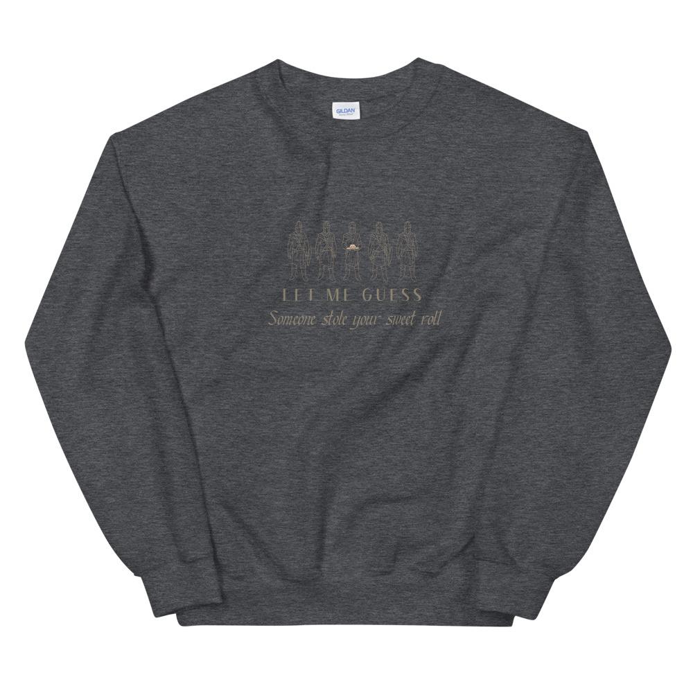 Sweet Roll | Unisex Sweatshirt | Skyrim Threads and Thistles Inventory Dark Heather S 