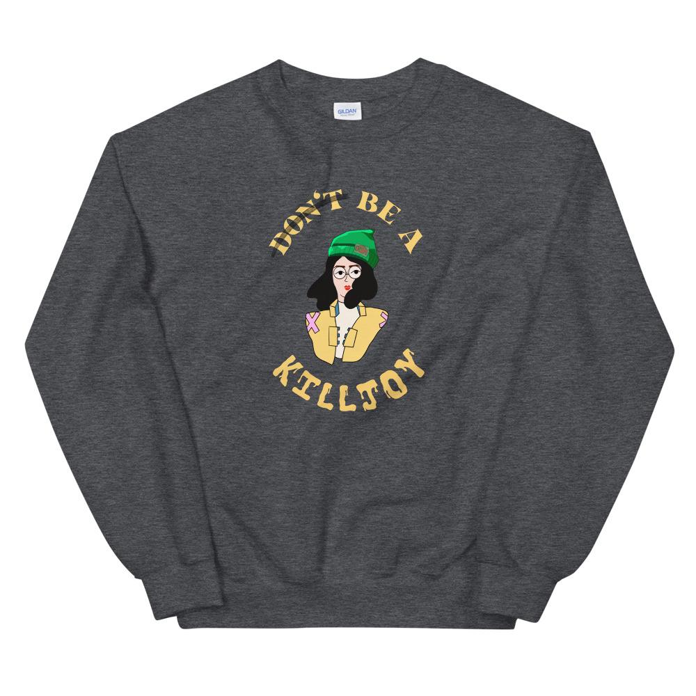 Killjoy | Unisex Sweatshirt | Valorant Threads and Thistles Inventory Dark Heather S 