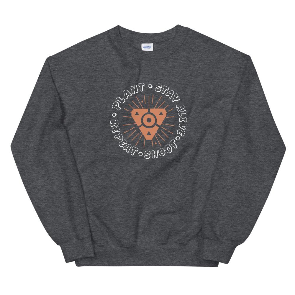 Plant the Spike | Unisex Sweatshirt | Valorant Threads and Thistles Inventory Dark Heather S 