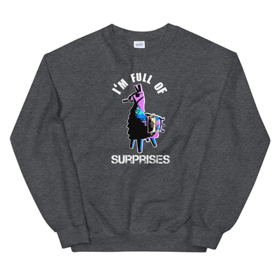 Full of Surprises | Unisex Sweatshirt | Fortnite Threads and Thistles Inventory Dark Heather S 