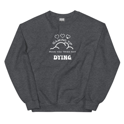 Gaming Tip | Unisex Sweatshirt Threads and Thistles Inventory Dark Heather S 