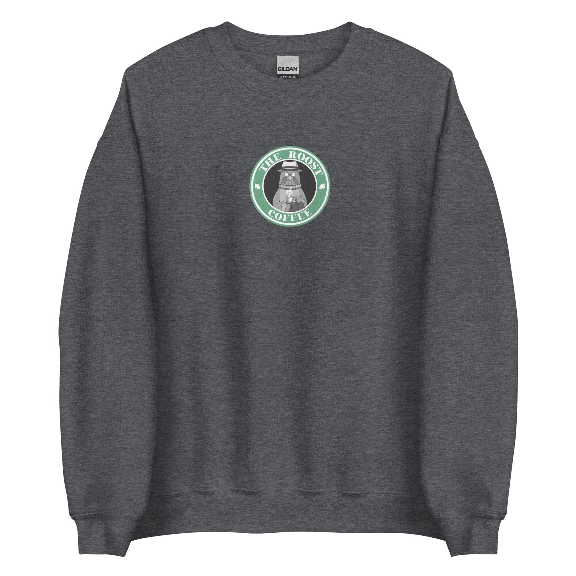 The Roost Coffee | Unisex Sweatshirt | Animal Crossing Sweatshirt Threads and Thistles Inventory Dark Heather S 
