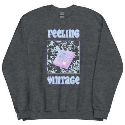 Feeling Vintage | Unisex Sweatshirt | Retro Gaming Threads & Thistles Inventory Dark Heather S 