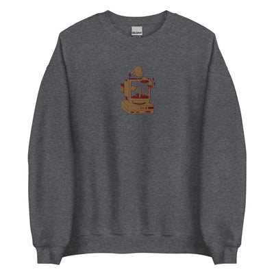 Cozy PC Gaming | Embroidered Unisex Sweatshirt | Cozy Gamer Threads & Thistles Inventory Dark Heather S 