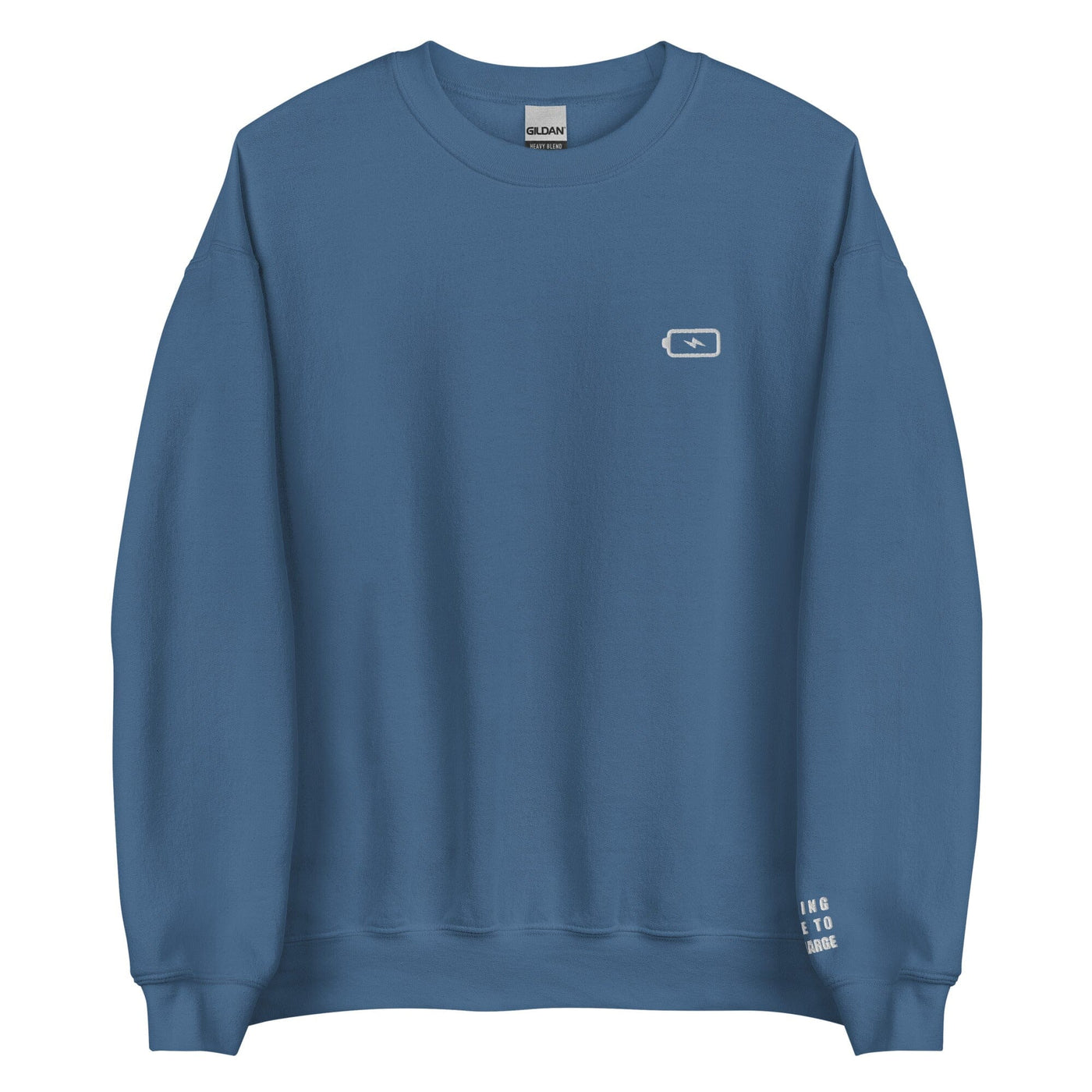 Taking Time to Recharge | Unisex Sweatshirt | Gamer Affirmations Threads & Thistles Inventory Indigo Blue S 