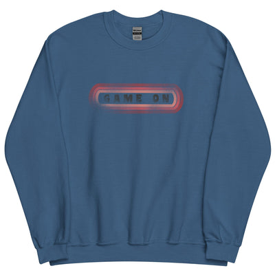 Game On | Unisex Sweatshirt | Retro Gaming Threads & Thistles Inventory Indigo Blue S 