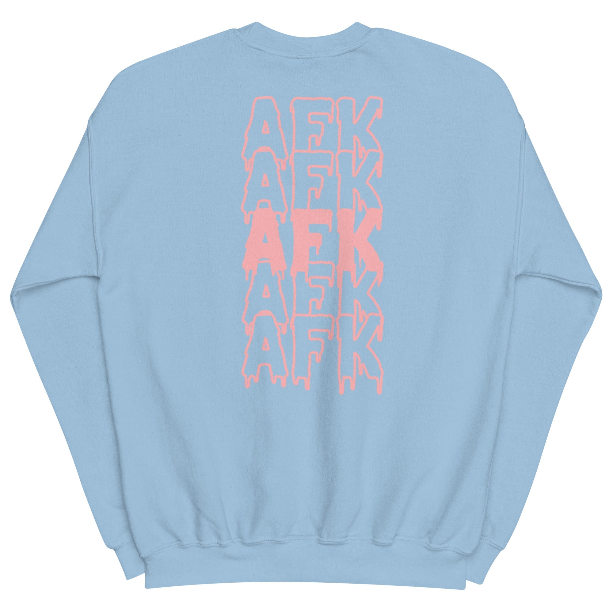 Drippy AFK Fall | Unisex Sweatshirt Threads & Thistles Inventory Light Blue S 