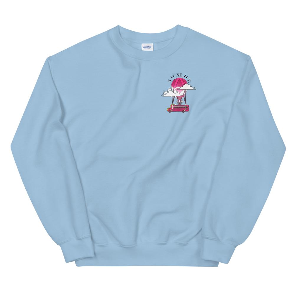 Battle Bus | Unisex Sweatshirt | Fortnite Threads and Thistles Inventory Light Blue S 