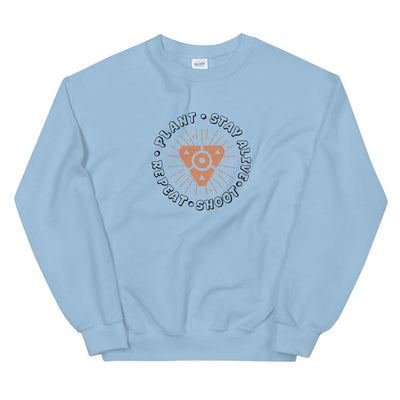 Plant the Spike | Unisex Sweatshirt | Valorant Threads and Thistles Inventory Light Blue S 