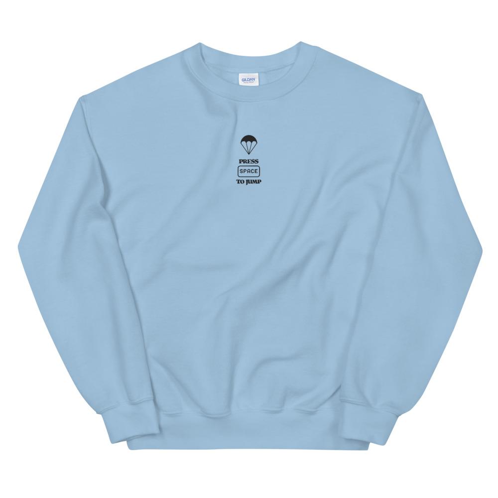 Space to Jump | Unisex Sweatshirt | Fortnite Threads and Thistles Inventory Light Blue S 
