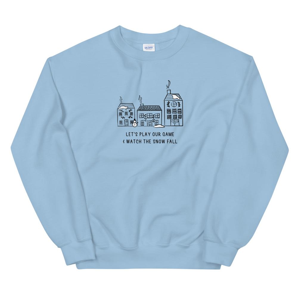 Play Our Game | Seasonal Unisex Sweatshirt Threads and Thistles Inventory Light Blue S 