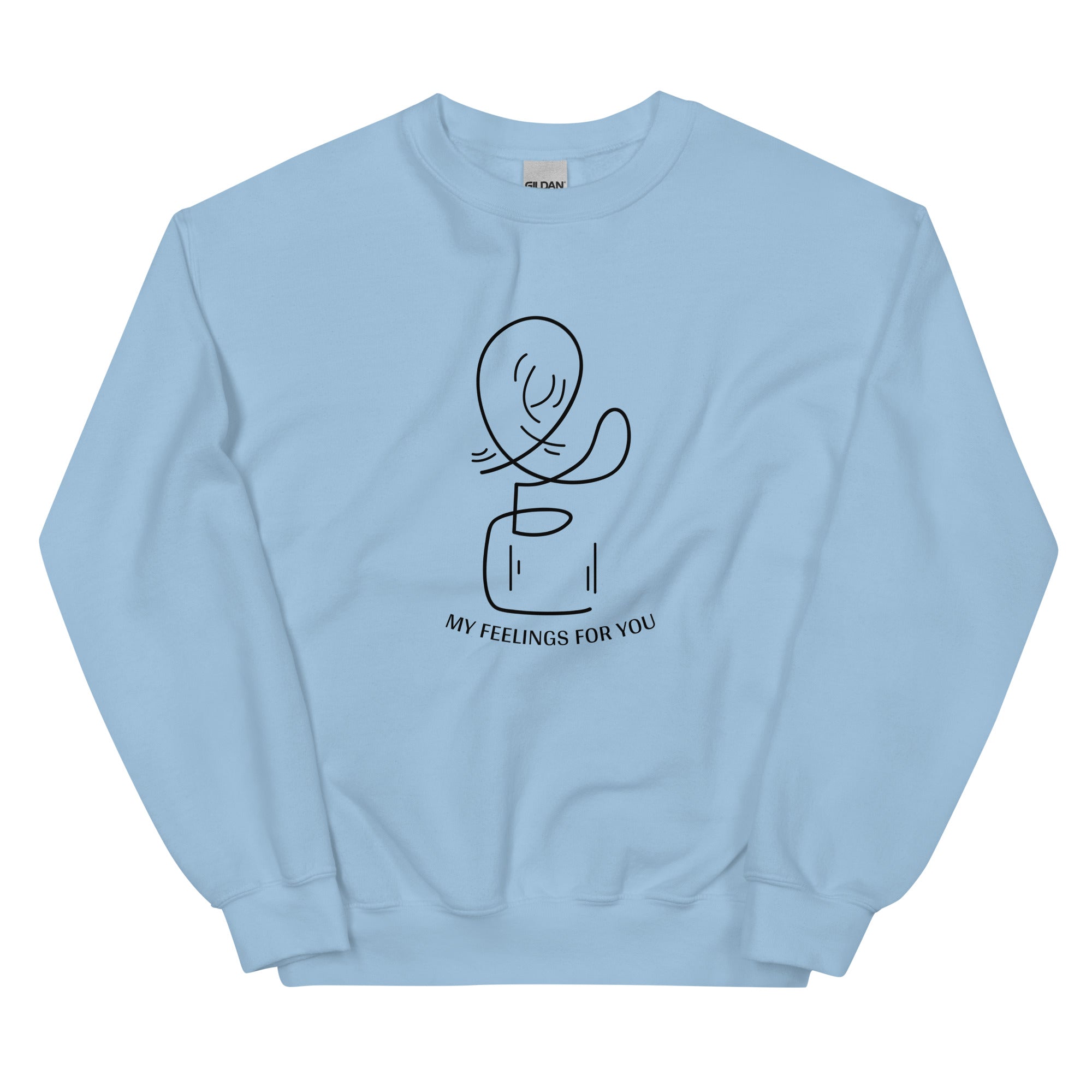 Leah's Feelings | Unisex Sweatshirt | Stardew Valley Threads and Thistles Inventory Light Blue S 