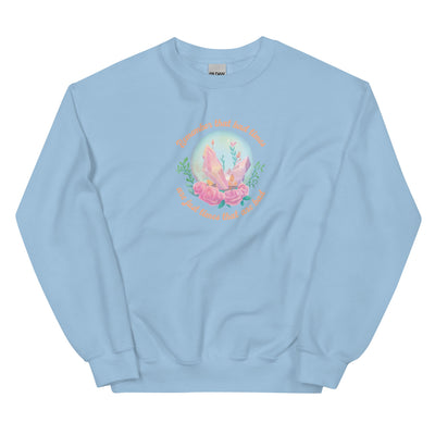 Remember | Unisex Sweatshirt | Animal Crossing Threads and Thistles Inventory Light Blue S 