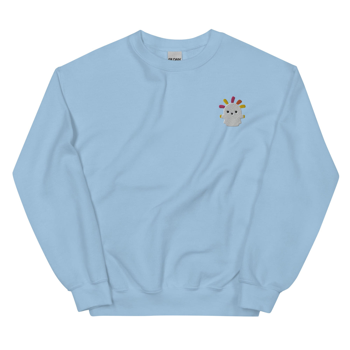 Squeakoid | Embroidered Unisex Sweatshirt | Animal Crossing Threads and Thistles Inventory Light Blue S 