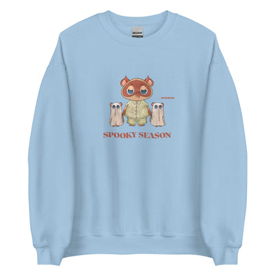 Spooky Season | Unisex Sweatshirt | Animal Crossing Fall Cozy Gamer Threads and Thistles Inventory Light Blue S 